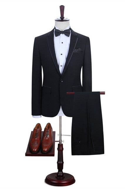 Classy Black One Button Designer Men Suits Online