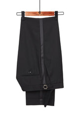 Classy Black Peaked Lapel Men Suits for Prom-stylesnuggle