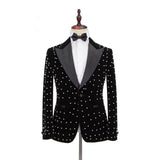 Classy Black Peaked Lapel Men Suits for Prom-stylesnuggle