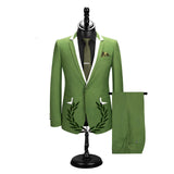 Classy Slim Fit Notched Lapel Men's Prom Suits-stylesnuggle