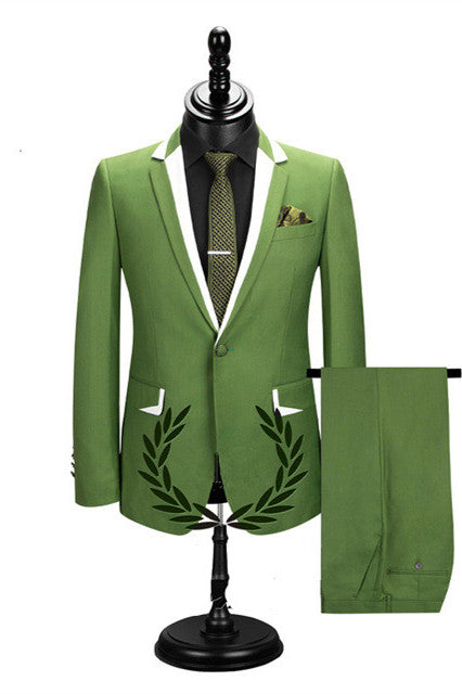 Classy Slim Fit Notched Lapel Men's Prom Suits