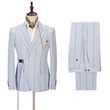 Classy Striped Peaked Lapel Men Suits Online-stylesnuggle