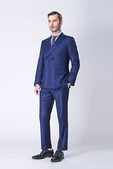 stylesnuggle has various cheap mens suits for prom, wedding or business. Shop this Custom design Peak Lapel Double Breasted Blue Mens Suits Online with free shipping and rush delivery. Special offers are offered to this Blue Double Breasted Peaked Lapel Two-piece mens suits.