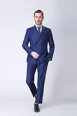 stylesnuggle has various cheap mens suits for prom, wedding or business. Shop this Custom design Peak Lapel Double Breasted Blue Mens Suits Online with free shipping and rush delivery. Special offers are offered to this Blue Double Breasted Peaked Lapel Two-piece mens suits.