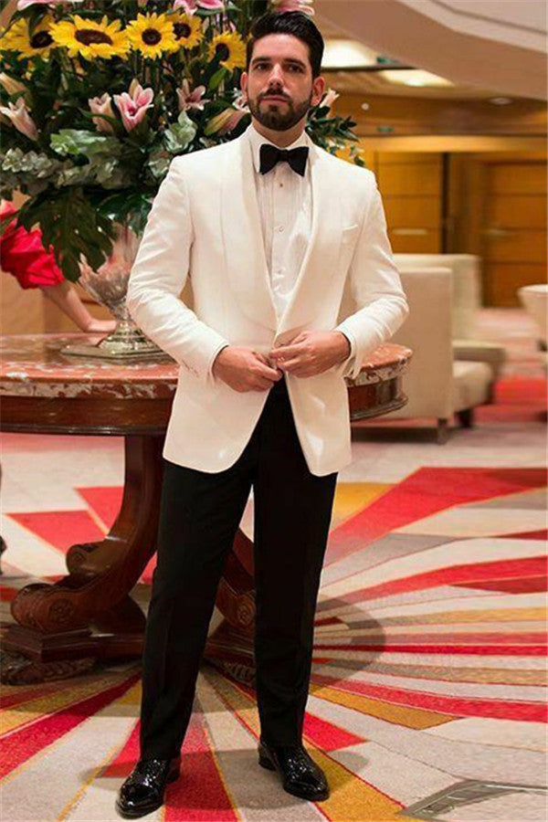 Shop for Custom design White Shawl Lapel One Buttons Slim Fit Wedding Suits in stylesnuggle at best prices.Find the best White Shawl Lapel slim fit Men Suits with affordable price.