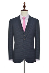 stylesnuggle has various Custom design mens suits for prom, wedding or business. Shop this Dark Gray Small Check Three Piece Mens Suits, One Button Formal Business Suits with free shipping and rush delivery. Special offers are offered to this Dark Gray Single Breasted Peaked Lapel Three-piece mens suits.