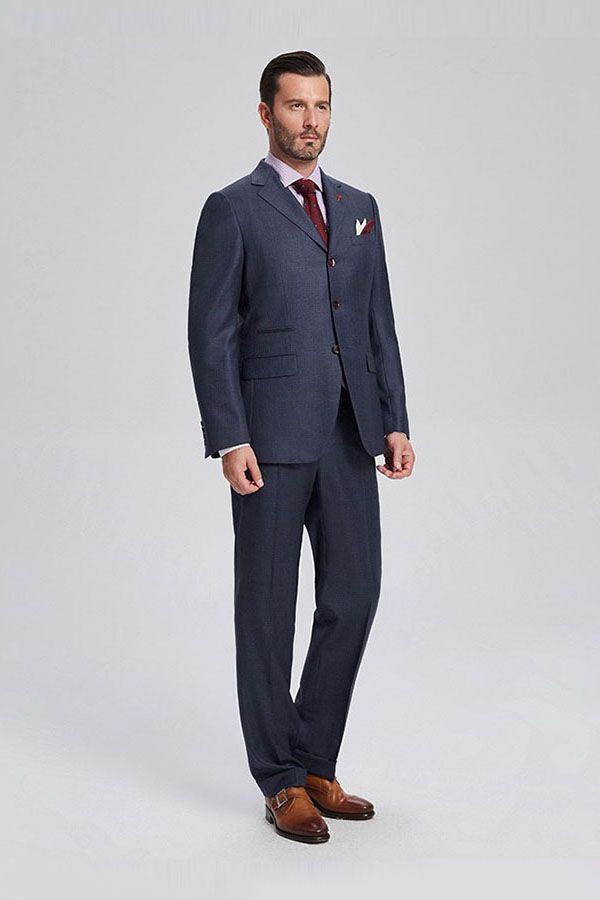 stylesnuggle has various cheap mens suits for prom, wedding or business. Shop this Dark Navy Mens Suits, Three Piece Suits for Men with Double Breasted Vest with free shipping and rush delivery. Special offers are offered to this Dark Navy Single Breasted Notched Lapel Three-piece mens suits.