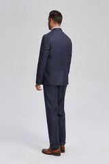 stylesnuggle has various cheap mens suits for prom, wedding or business. Shop this Dark Navy Mens Suits, Three Piece Suits for Men with Double Breasted Vest with free shipping and rush delivery. Special offers are offered to this Dark Navy Single Breasted Notched Lapel Three-piece mens suits.