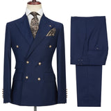 This Dark Navy Peak Lapel Double Breasted Formal Men Suit for Prom at stylesnuggle comes in all sizes for prom, wedding and business. Shop an amazing selection of Peaked Lapel Double Breasted Navy mens suits in cheap price.