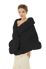 Della - Winter Faux Fur Wedding Wrap-stylesnuggle