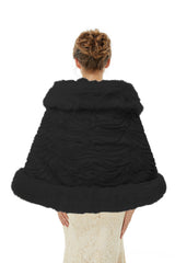 Della - Winter Faux Fur Wedding Wrap-stylesnuggle