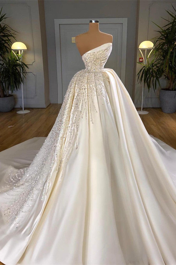 Designer Ball Gown Wedding Dress With Crystals Online-stylesnuggle