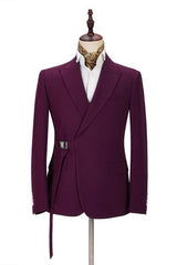 Elegant Designer Peaked Lapel Two-Pieces Men Suits