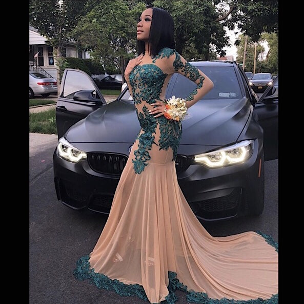 stylesnuggle offers Elegant Long Sleeves Full Length Mermaid Prom Gown for Women with Train at a cheap price from  Silk Chiffon to Mermaid Floor-length hem. Gorgeous yet affordable Long Sleevess Prom Dresses.