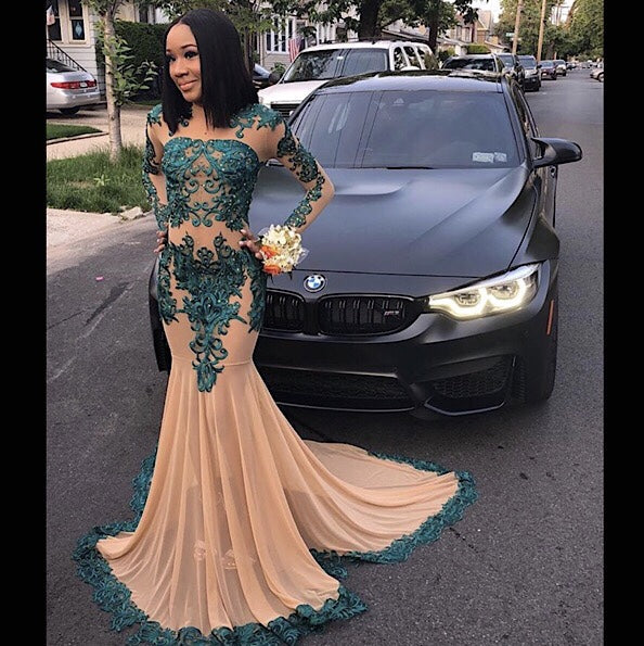 stylesnuggle offers Elegant Long Sleeves Full Length Mermaid Prom Gown for Women with Train at a cheap price from  Silk Chiffon to Mermaid Floor-length hem. Gorgeous yet affordable Long Sleevess Prom Dresses.