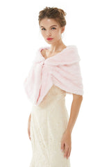 Elegant Turnover Collar Wedding Shawl Sleeveless Bridal Covers-stylesnuggle