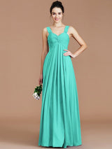 Empire Sweetheart Sleeveless Ruched Chiffon Bridesmaid Dresses