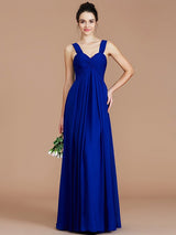 Empire Sweetheart Sleeveless Ruched Chiffon Bridesmaid Dresses