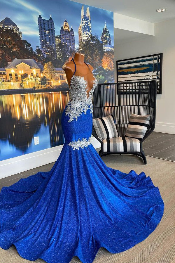 Fabulous Long Sleeveless Heter Backless Mermaid Prom Dress With Beading-stylesnuggle