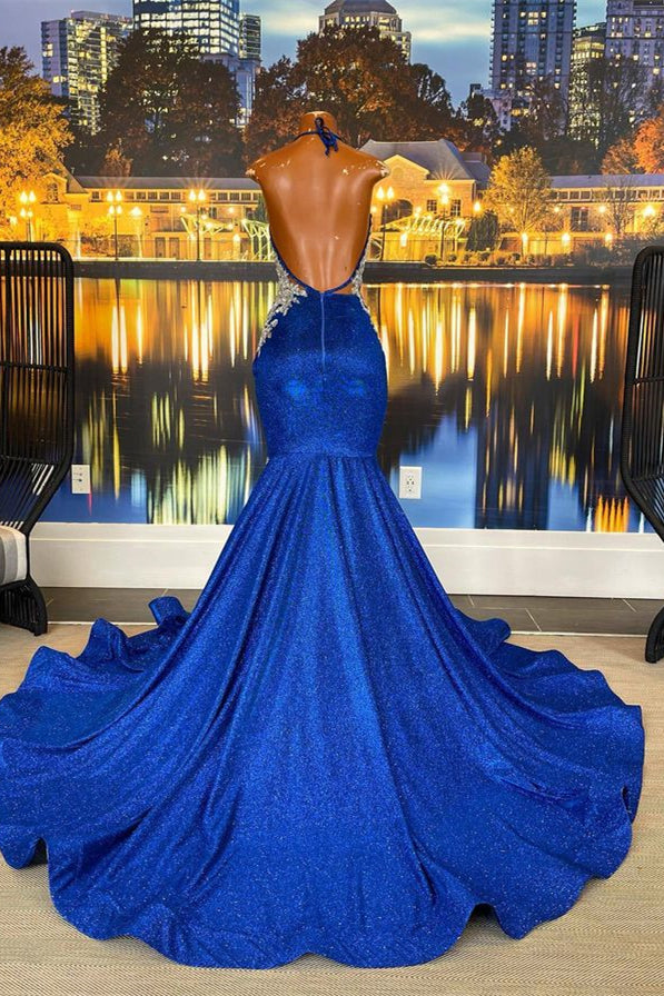 Fabulous Long Sleeveless Heter Backless Mermaid Prom Dress With Beading-stylesnuggle