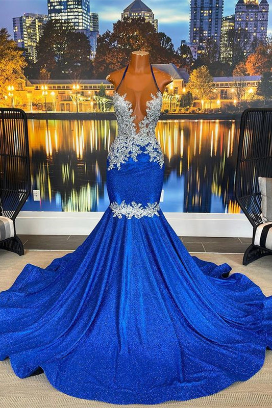 Fabulous Long Sleeveless Heter Backless Mermaid Prom Dress With Beading-stylesnuggle