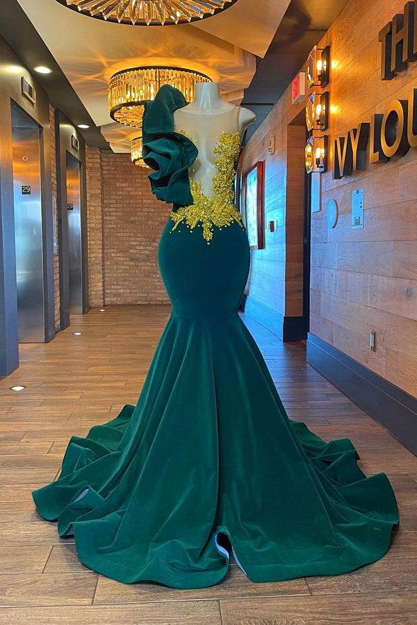 Fabulous Long Sleeveless Meimaid Prom Dress With Beading-stylesnuggle