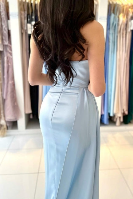 Fabulous Mermaid Sleeveless Graduation Dresses Long Blue Prom Dresses-stylesnuggle