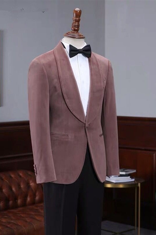 Buy Fashion Pink Velvet Shawl Laple Men Suits for Wedding for men from stylesnuggle. Huge collection of Shawl Lapel Single Breasted Men Suit sets at low offer price &amp; discounts, free shipping &amp; made. Order Now.