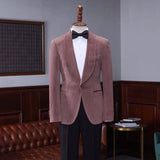 Buy Fashion Pink Velvet Shawl Laple Men Suits for Wedding for men from stylesnuggle. Huge collection of Shawl Lapel Single Breasted Men Suit sets at low offer price &amp; discounts, free shipping &amp; made. Order Now.