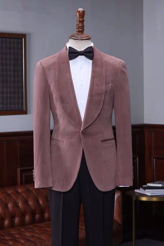 Buy Fashion Pink Velvet Shawl Laple Men Suits for Wedding for men from stylesnuggle. Huge collection of Shawl Lapel Single Breasted Men Suit sets at low offer price &amp; discounts, free shipping &amp; made. Order Now.