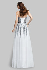 Floor Length A-line sweetheart sequined sleeveless mother's dress-stylesnuggle