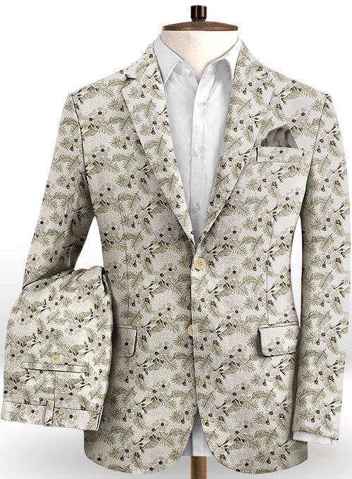 Glamorous Flower Printed Men Suits Online Two Pieces Prom Outfits Tuxedo-stylesnuggle