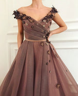 stylesnuggle.com offers Gorgeous Brown Prom Party Gowns| V-Neck Ball Gown Evening Gowns at affordable prices. Free shipping on orders over $100.