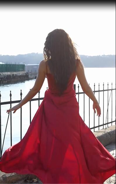 Gorgeous Red Sequined Long Prom Dress Mermaid With Split-stylesnuggle