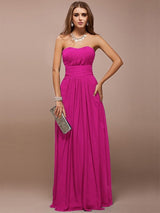 Charming Sweetheart Sleeveless Ruffles Long Bridesmaid Dresses