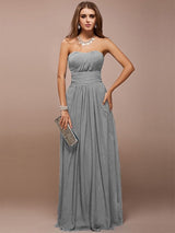 Charming Sweetheart Sleeveless Ruffles Long Bridesmaid Dresses