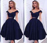 Customizing this Gorgeous Two pieces Off-the-shoulder Prom Party GownsShort Homecoming Dress on stylesnuggle. We offer extra coupons,  make in cheap and affordable price. We provide worldwide shipping and will make the dress perfect for everyone.