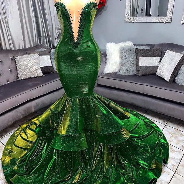 stylesnuggle has a great collection of Green Gorgeous Ruffles Mermaid Prom Dresses Chic Sweetheart Appliques Long Evening Dresses at an affordable price. Welcome to buy high quality Real Model Series from stylesnuggle