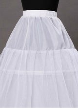 Ivory Taffeta A Line 1 Layer 3 Hoop Wedding Petticoats-stylesnuggle