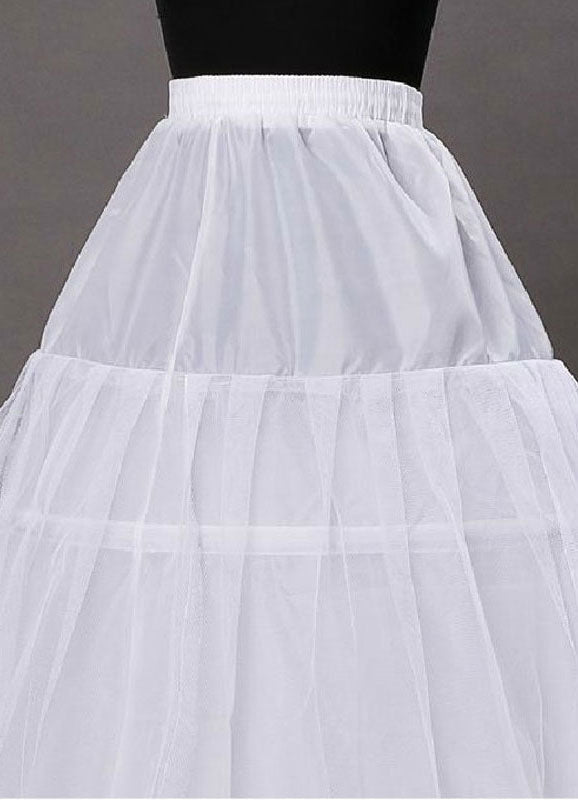 Ivory Taffeta A Line 1 Layer 3 Hoop Wedding Petticoats-stylesnuggle