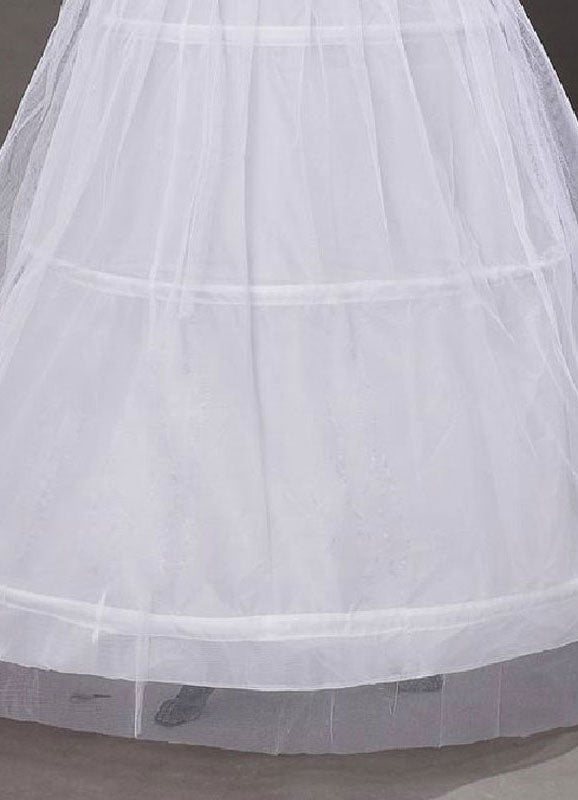 Ivory Taffeta A Line 1 Layer 3 Hoop Wedding Petticoats-stylesnuggle