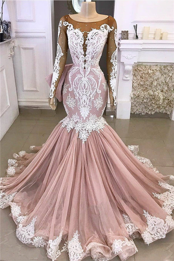 stylesnuggle offers beautiful Lace Mermaid Appliques Formal Gowns Exquisite Evening Dresses to fit your style,  body type &Elegant sense. Check out  selection and find the Mermaid Prom Party Gowns of your dreams!