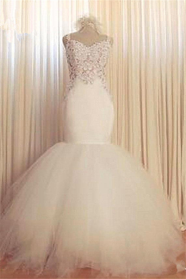 stylesnuggle custom made this mermaid wedding dresses, vintage wedding dress in high quality at factory price, offer extra discount and make you the most beautiful one in the party.