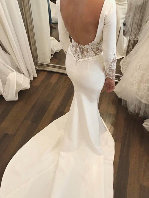 This beautiful Long Sleevess Mermaid Wedding Dresses at stylesnuggle.com will make your guests say wow. The Scoop bodice is thoughtfully lined, shop today to get discount.