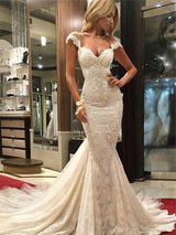 This Lace Sleeveless Mermaid V-neck Wedding Dresses at stylesnuggle.com will make your guests say wow.You will never wanna miss it.