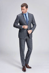 stylesnuggle made this Large Checked Decent Dark Grey Mens Suits Sale with rush order service. Discover the design of this Grey Plaid Single Breasted Notched Lapel mens suits cheap for prom, wedding or formal business occasion.