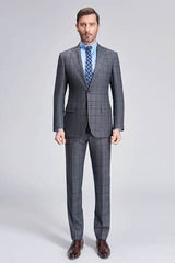 stylesnuggle made this Large Checked Decent Dark Grey Mens Suits Sale with rush order service. Discover the design of this Grey Plaid Single Breasted Notched Lapel mens suits cheap for prom, wedding or formal business occasion.