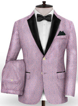 Lavender Slim Fit Prom Outfits Men Suits Designer Two Pieces Jacquard-stylesnuggle