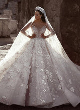 stylesnuggle Offer you this Luxurious Beading Floral Bridal Gowns at factory price, extra coupons to save you a heap.