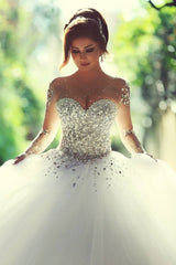 Check out this Luxurious Crystals Beading Long Sleevess Ball-Gown Wedding Dresses at stylesnuggle.com, extra coupons to save you a heap.